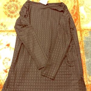 Black long sleeve dressy- flowy material